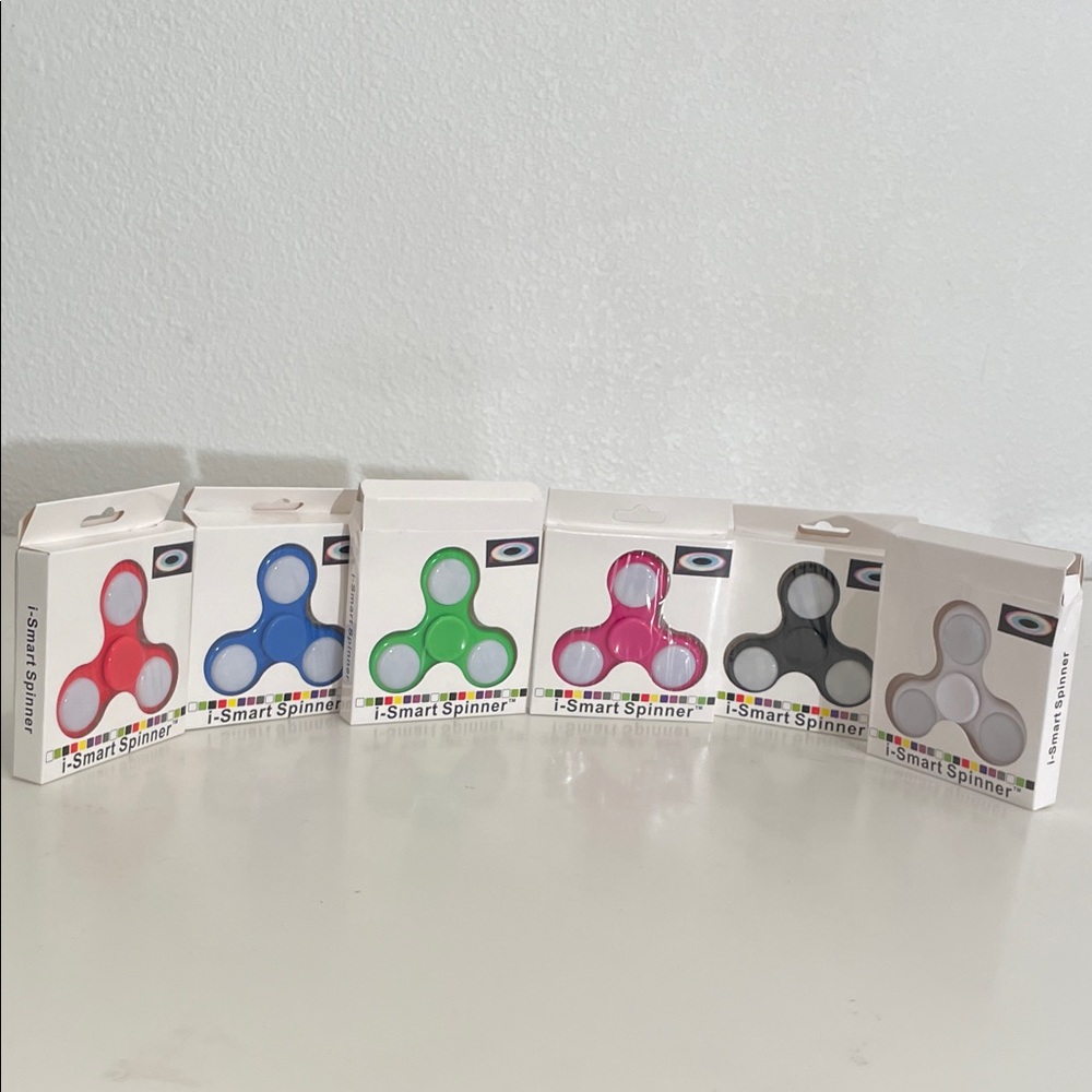 Fidget Toy Set - Red, Blue, Green, Pink, Gray